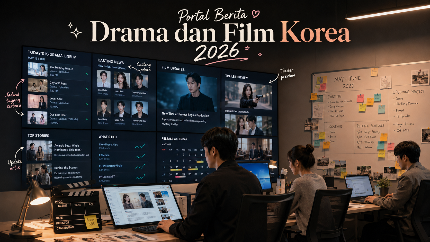 Portal Berita Drama dan Film Korea 2026: Jadwal Tayang, Casting, Trailer, dan Update Artis