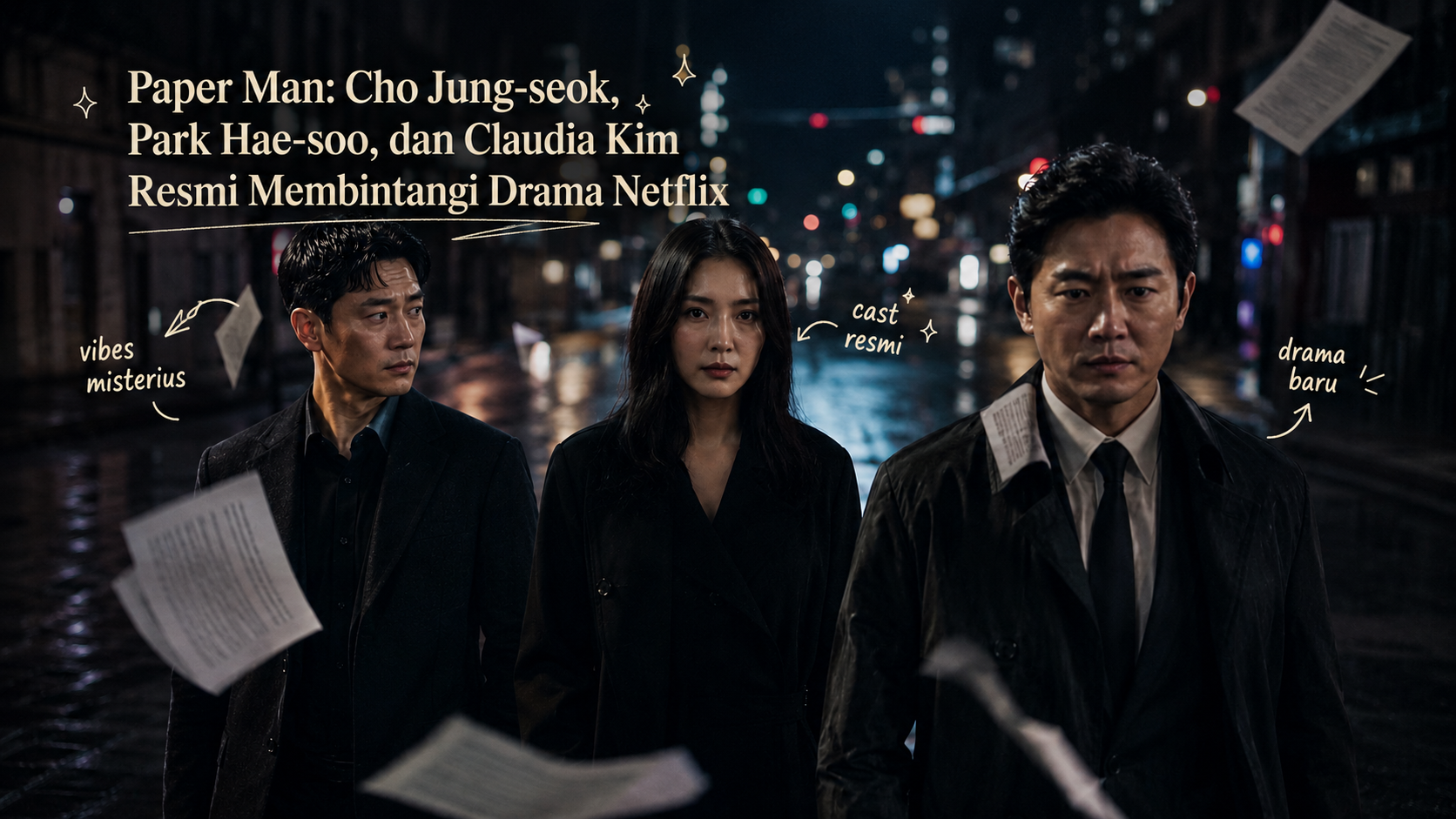 Paper Man: Cho Jung-seok, Park Hae-soo, dan Claudia Kim Resmi Membintangi Drama Netflix